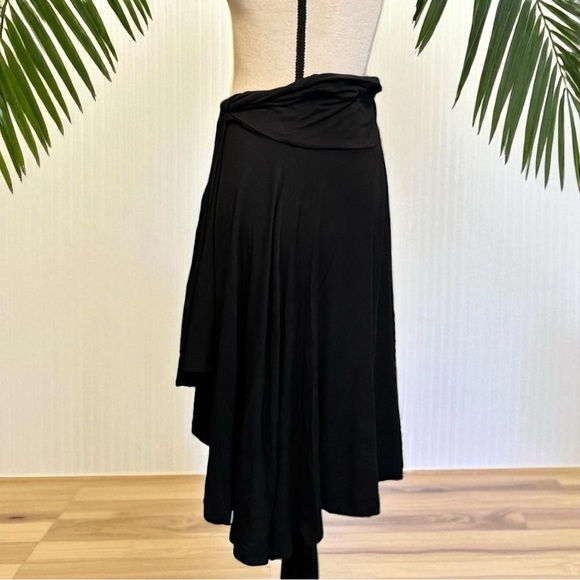 Express Y2K Black Asymmetrical Handkerchief Hem Skirt XS - Picture 4 of 10